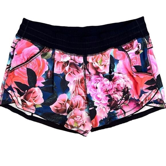 Lululemon Run: Speed Short Womens Floral Active Running Size 8 Workout‎ - Picture 1 of 5